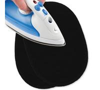 USIT, Patchs Thermocollants de Réparation en Tissu Jersey, 16x11 cm, Idéaux pour Réparer Survêtements, Chemises et Pantalons de Sport, 2 Pièces, Noir