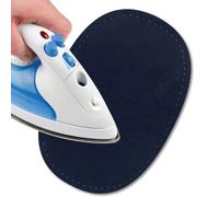 USIT, Patchs Thermocollants en Tissu en Daim, 16x11 cm, Idéaux pour Réparer Pantalons, Vestes et Chemises, Teintures Inaltérables, 2 Pièces, Bleu Foncé