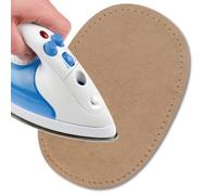 USIT, Patchs Thermocollants en Tissu en Daim, 16x11 cm, Idéaux pour Réparer Pantalons, Vestes et Chemises, Teintures Inaltérables, 2 Pièces, Beige