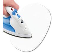 USIT, Patchs Thermocollants en Tissu en Daim, 16x11 cm, Idéaux pour Réparer Pantalons, Vestes et Chemises, Teintures Inaltérables, 2 Pièces, Blanc