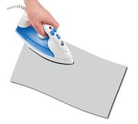 USIT, Tissu Thermocollant de Réparation en Coton, 48x11,5 cm, Léger et Résistant, 1 Pièce, Gris Clair
