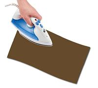 USIT, Tissu Thermocollant de Réparation en Coton, 48x11,5 cm, Léger et Résistant, 1 Pièce, Noisette