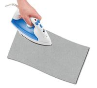 USIT, Tissu Thermocollant de Réparation en Daim, 11,5x45 cm, Idéaux pour Réparer Pantalons, Vestes et Chemises, Teintures Inaltérables, 1 Pièce, Gris Clair