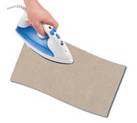 USIT, Tissu Thermocollant de Réparation en Daim, 11,5x45 cm, Idéaux pour Réparer Pantalons, Vestes et Chemises, Teintures Inaltérables, 1 Pièce, Sable