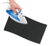 USIT, Tissu Thermocollant de Réparation en Daim, 23x60 cm, Idéaux pour Réparer Pantalons, Vestes et Chemises, Teintures Inaltérables, 1 Pièce, Gris Anthracite