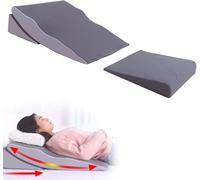 Usknxiu Oreiller de Coin orthopédique, Oreiller de Reflux Anti-ronflement avec Housse Amovible et Lavable pour Matelas en Mousse à mémoire de Forme indéformable pour lit