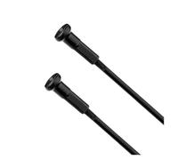 USLINMINJIN Spoke Lot de 28 rayons de vélo en acier inoxydable à tête droite Noir Diamètre égal 290 mm