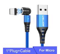 Uslion-Câble Magnétique De Charge Rapide Type C,Rotation 540,5a,Micro Usb,Transfert De Données,Pour Iphone 15,14 Pro Max,Xiaomi 13,Poco,Redmi - Type Blue Mirco-For 0.3m