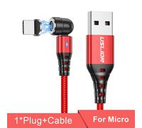 Uslion-Câble Magnétique De Charge Rapide Type C,Rotation 540,5a,Micro Usb,Transfert De Données,Pour Iphone 15,14 Pro Max,Xiaomi 13,Poco,Redmi - Type Red Mirco-For 0.3m