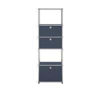USM Haller Etagère avec cadre d'insertion Anthrazit gris - QS M52 7016