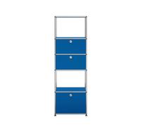 USM Haller Etagère avec cadre d'insertion Enzianbleu - QS M52 5010