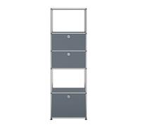 USM Haller Etagère avec cadre d'insertion Medium gris - QS M52 MITTELGRAU