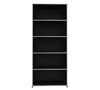 USM Haller Étagère Ouvrir H 179 cm Noir graphite - USM REGAL 179 FD