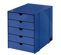 USM Haller Inos coffret C4 avec 5 plateaux fermés Home Office Bleu gentiane - USM HALLER QS K1