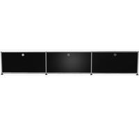 USM Haller Lowboard 3 Volets Noir graphite - FAST DELIVERY - USM LOWBOARD 3 KLAPPEN FD