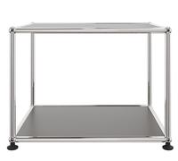 USM Haller meubles latéraux ouverts étroit Brun - USM_DE_QS_M21_22