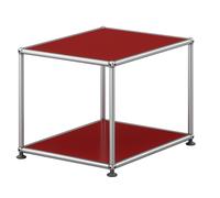 USM Haller Mobilier latéral M21 ouvert étroit rouge rubis - USM HALLER QS M21 23