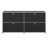 USM Haller Sideboard E2 buffet avec 4 portes pliantes - graphitschwarz - USM DE_QS_E2 30 FD