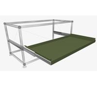 USM Haller tablette coulissante pièce de rechange L 39,5 x P 50 cm / Vert olive - USM AUSZIEHTABLAR 36 39X50