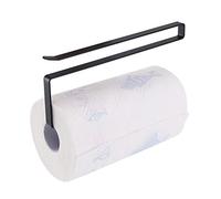 Usmascot Support pour Papier Essuie-Tout, Étagère Porte Rouleau de Cuisine Salle de Bains, Suspendu sur la Porte de l'armoire - Pas de Forage (Noir)