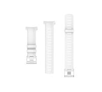 UsmAsk Bracelet à boucle Interchangeable en acier et Silicone, souple et réglable, avec longue sangle, adapté for Suunto D6 Dive / D6i NOVO/ZULU (Color : White)