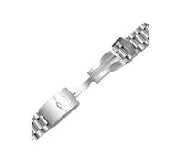UsmAsk Bracelet de montre en acier inoxydable massif de qualité supérieure 20 mm 22 mm extrémité droite bracelet en argent à maillons solides pour montre TAG HE CARRERA F1 Monaco (taille : 20 mm)