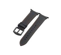 UsmAsk Bracelet en cuir for Samsung Galaxy Watch 7 Ultra 47 mm, sport, femmes et hommes, boucle de bracelet for Samsung Watch 7 47 mm, fermoir(Black-Black)
