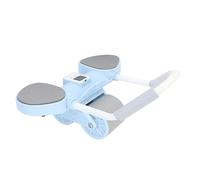 UsmAsk Kit de Roue AB, Roue Abdominale à Rebond Automatique à Double Roue, poignée Amovible pour la Maison