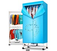 UsmAsk Séchoir à Linge électrique Portable, 2 Niveaux, séchage Rapide, 1000 W, séchage Rapide à l'air Chaud à l'intérieur, Armoire, Plus épais