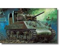 Usmc M4A2 (75) Théâtre Pacifique Tank 1:35 Kit De Modèle En Plastique ACADEMY
