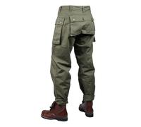UsmcHBT P44 Pantalon de combat de la Seconde Guerre mondiale Pantalon cargo Pantalon de combat de plein air Pantalon de sport rétro vintage Réplique WW2 US, vert, 46