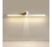 USMCPQVXN Applique Murale Longue Pour Toilettes, Projecteur Led Pour Miroir, Sans Perforation, Éclairage Pour Armoire de Salle Den, Éclairage de Maquillage Moderne Avec Double Éclairage, Éclairage Mur