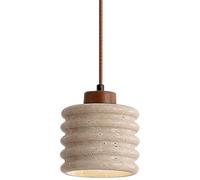 USMCPQVXN Lustre En Pierre Naturelle Minimaliste Nordique Îlot de Cuisine Au-Dessus de L'Évier Lampe Suspendue Au Plafond En Marbre Lampe Suspendue de Ferme Moderne Rétro Petite Lampe Suspendue Salle