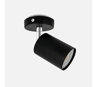 USMCPQVXN Plafonnier Led Rotatif, Spot Encastré Moderne Avec Ampoules Gu10 Pour Cuisine, Salon, Chambre, Lumière Blanche + Blanche - 1 Tête/Lumière Noir Et Blanc/1 Tête