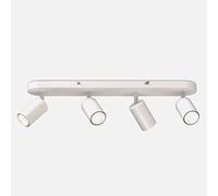 USMCPQVXN Plafonnier Led Rotatif, Spot Encastré Moderne Avec Ampoules Gu10 Pour Cuisine, Salon, Chambre, Lumière Blanche + Blanche - 1 Tête/Lumière Blanche Et Chaude/4 Têtes