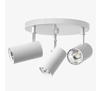 USMCPQVXN Plafonnier Moderne Réglable À 3 Spots Led En Fer Forgé Pour Salon, Chambre À Coucher, Magasin de Vêtements, Commerce/Lumière Chaude/7W