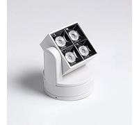 USMCPQVXN Projecteur D'Intérieur À Led Orientable À 360°, Plafonnier À Montage En Surface de 12 W, Éclairage de Galerie, Projecteurs Directionnels Pour Couloir de Cuisine/Blanc 4000K