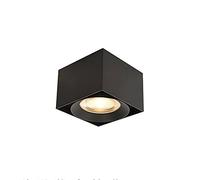USMCPQVXN Spot Carré En Pour Éclairage D'Appoint, Plafonnier de Galerie 12 W, Spot de Plafond Avec Boîtier En Aluminium, Spots de Plafond Commerciaux/Noir3000K