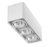 USMCPQVXN Spot de Plafond Carré À Led 3 Lumières À Montage Encastré, Éclairage D'Intérieur, Projecteurs Directionnels En Aluminium, Lampe D'Appoint Pour Salon, Chambre À Coucher, Couloir, Plafonniers/