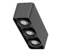 USMCPQVXN Spot de Plafond Carré À Led 3 Lumières À Montage Encastré, Éclairage D'Intérieur, Projecteurs Directionnels En Aluminium, Lampe D'Appoint Pour Salon, Chambre À Coucher, Couloir, Plafonniers/