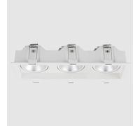 USMCPQVXN Spot de Plafond Encastré À Led Blanc, Lampe D'Appoint À 3 Lumières Pour Salon, Chambre À Coucher, Bureau, Couloir/4000K/7W*3