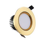 USMCPQVXN Spot Encastré En Alumidoré, Diamètre de Perçage 60 Mm-100 Mm, 3 W, 110 V, 220 V, Panneau Led Rond, Design Créatif, Luminaire de Plafond Intégré Pour Restaurant, Magasin de Vêtements