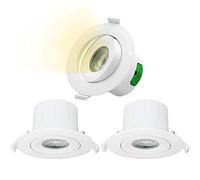 USMCPQVXN Spot Led Encastrable Coudé 9 W, Diamètre Φ85-90 Mm, Éclairage Blanc Froid 5 000 K, Ac 100-240 V, Direction D'Éclairage Réglable, 1 Lot Par Enuotek/3000K 3 Lampes