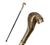 USMEI Canne de Marche de Luxe avec Poignée de Serpent Colorée, Décorative et Élégante avec Bouton de Crosse