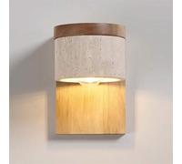 USMJQVZ Applique Murale en Pierre Naturelle, câblée, Style Rustique, Style Ferme, éclairage Mural Moderne du Milieu du siècle, Lampe de Chevet en Pierre Naturelle pour Hall d'entrée, Chambre ou escal