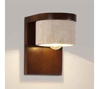 USMJQVZ Applique Murale en Pierre Naturelle, câblée, Style Rustique, Style Ferme, éclairage Mural Moderne du Milieu du siècle, Lampe de Chevet en Pierre Naturelle pour Hall d'entrée, Chambre ou escal