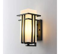 USMJQVZ Luminaires extérieurs Modernes Applique Murale extérieure en métal Noir Lanterne Murale extérieure de Style Ferme Luminaires extérieurs de Lanterne de Patio/Porche