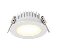 USMJQVZ Plafonnier LED encastré de 3 Pouces et Disque de Douche, luminaire antirouille, Spot de Douche, étanche IP65, pour l'intérieur et l'extérieur, pour Salle de Bain, Chambre à Coucher, Couloir