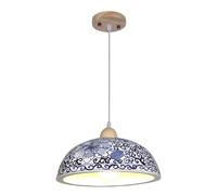 USMJQVZ Suspension Classique Chinoise en Forme de dôme, en céramique Bleue et Blanche, 26/32 cm (10,2/12,6 Pouces). Grande Suspension pour Chambre, Salle à Manger ou plafonnier.