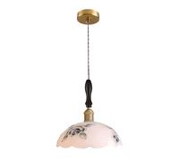 USMJQVZ Suspension en céramique Style Moderne du Milieu du siècle, luminaire Suspendu Minimaliste en Forme de Fleur, réglable, pour îlot de Cuisine ou Salle à Manger. Style Nordique rétro Blanc.
